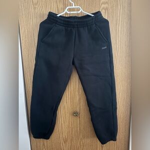 TNA Black Bubble Fleece Boyfriend Sweatpants
